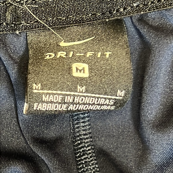 Nike Dri-Fit Active Training Shorts 8.5” Navy Black Swoosh 742517-451 Medium - Picture 4 of 10
